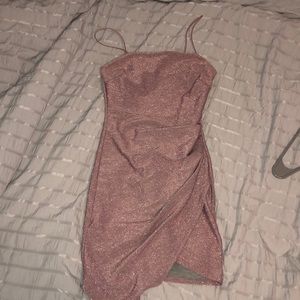 Pink sparkly Windsor bodycon dress